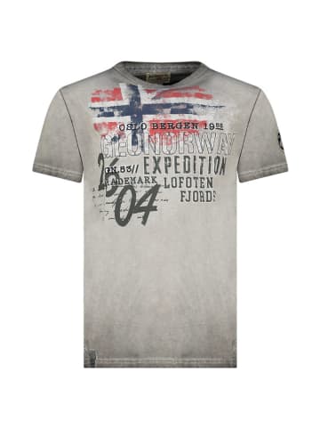 Geographical Norway Shirt "Jelegant" in Grau