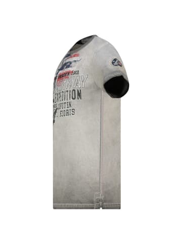 Geographical Norway Koszulka "Jelegant" w kolorze szarym