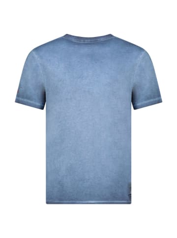 Geographical Norway Shirt "Jorick" in Blau