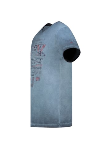 Geographical Norway Koszulka "Jorick" w kolorze granatowym