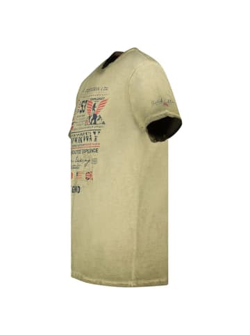 Geographical Norway Koszulka "Jorick" w kolorze khaki