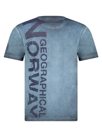Geographical Norway Shirt "Jotz" in Blau