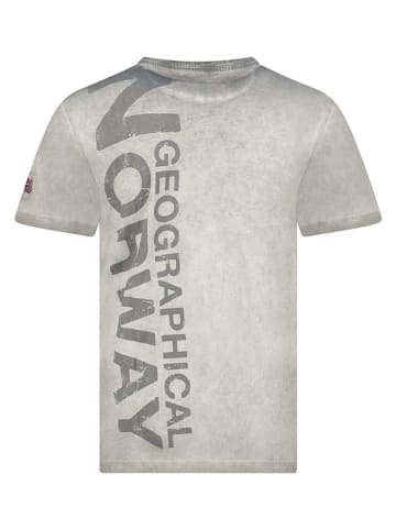 Geographical Norway Koszulka "Jotz" w kolorze szarym