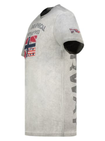 Geographical Norway Koszulka "Jotz" w kolorze szarym