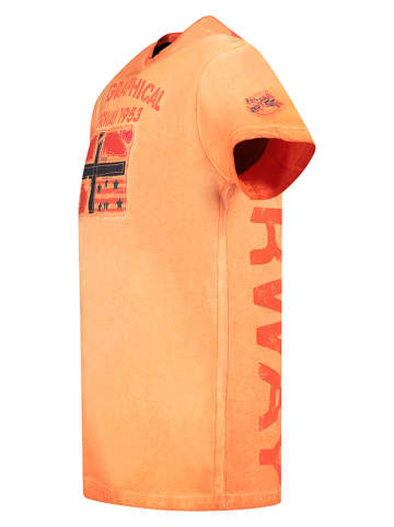 Geographical Norway Koszulka "Jotz" w kolorze pomarańczowym