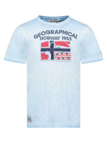 Geographical Norway Shirt "Jotz" in Hellblau