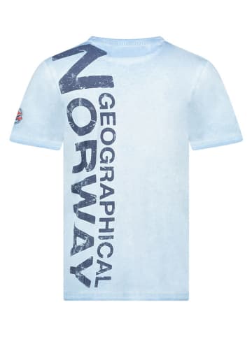 Geographical Norway Shirt "Jotz" lichtblauw