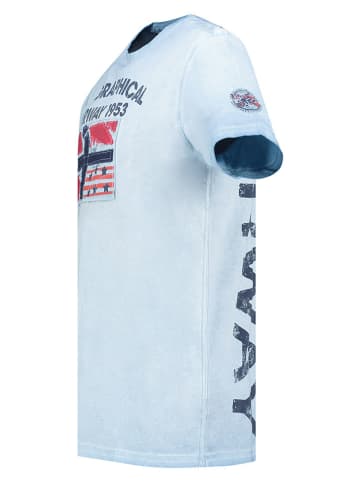 Geographical Norway Shirt "Jotz" lichtblauw