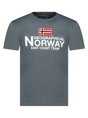 Geographical Norway Koszulka "Jacky" w kolorze szarym