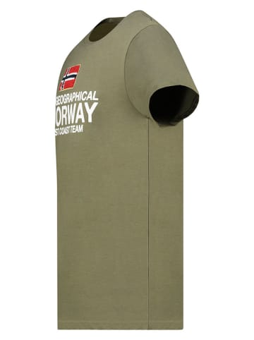 Geographical Norway Koszulka "Jacky" w kolorze khaki