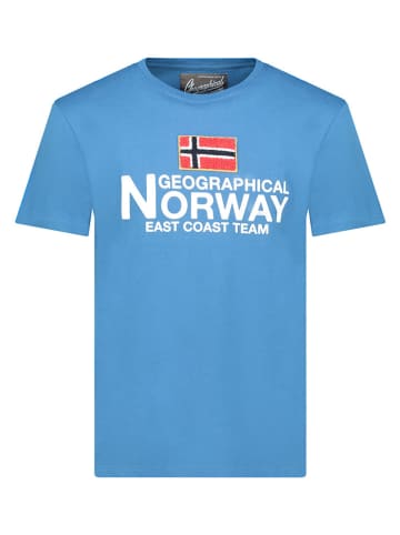 Geographical Norway Koszulka "Jacky" w kolorze niebieskim
