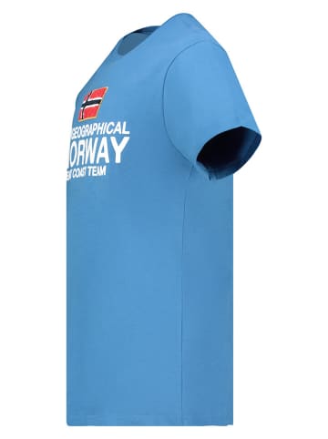 Geographical Norway Koszulka "Jacky" w kolorze niebieskim