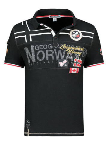 Geographical Norway Poloshirt "Karadock" in Schwarz