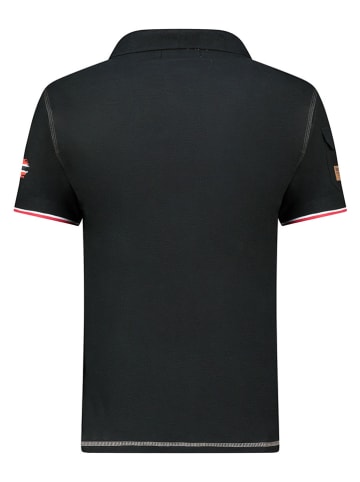 Geographical Norway Koszulka polo "Karadock" w kolorze czarnym