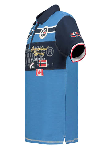 Geographical Norway Poloshirt "Karadock" blauw/zwart