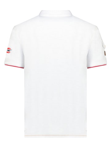 Geographical Norway Koszulka polo "Karadock" w kolorze białym