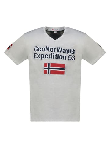 Geographical Norway Koszulka "Jimdo" w kolorze szarym