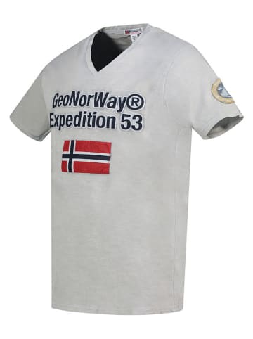 Geographical Norway Koszulka "Jimdo" w kolorze szarym