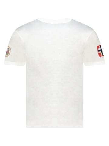 Geographical Norway Koszulka "Jimdo" w kolorze białym