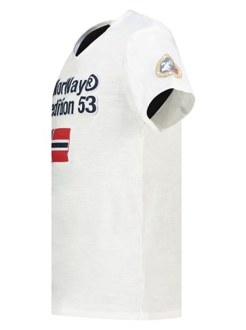 Geographical Norway Koszulka "Jimdo" w kolorze białym