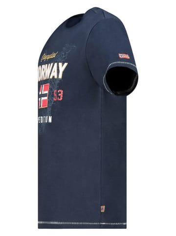 Geographical Norway Koszulka "Juitre" w kolorze granatowym