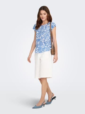 ONLY Bluzka w kolorze błękitno-białym