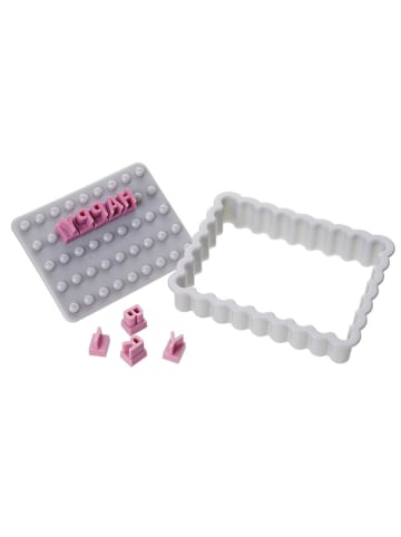 Zenker 61tlg. Ausstecher-Set in Grau/ Rosa