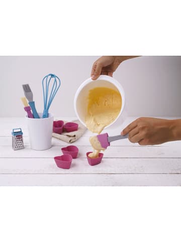 Zenker 2-częściowy zestaw w kolorze biało-jasnoróżowym