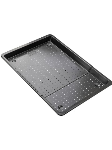 Zenker Herdbackblech "Black Metallic" in Schwarz - (B)37-52 x (T)33 cm