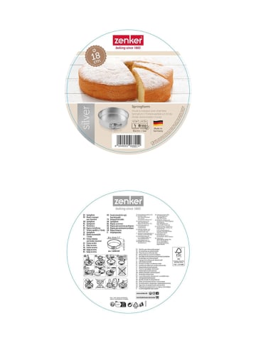 Zenker Tortownica w kolorze srebrnym - Ø 18 cm