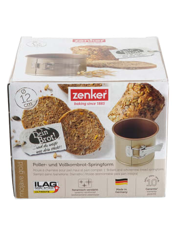 Zenker Tortownica w kolorze złoto-brązowym do pieczenia chleba - wys. 10 x Ø 12 cm