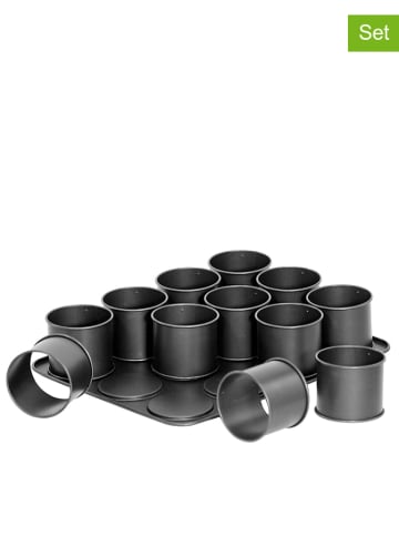 Zenker 12tlg. Mini-Törtchen-Backblech in Anthrazit