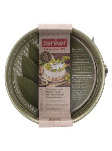 Zenker Springform "Green Vision" in Grün - (H)10 x Ø 18 cm