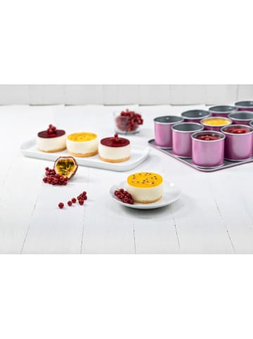 Zenker Mini-Törtchen-Backblech "creative studio" in Rosa - (B)38 x (T)30 cm