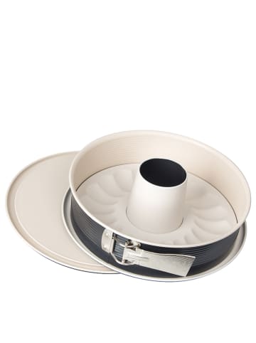 Zenker Tortownica "Crème Noir" w kolorze antracytowo-kremowym - Ø 28 cm