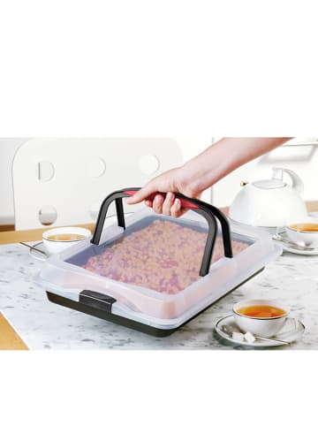 Zenker Pojemnik w kolorze czarnym na ciasto - 42,5 x 29,5 cm