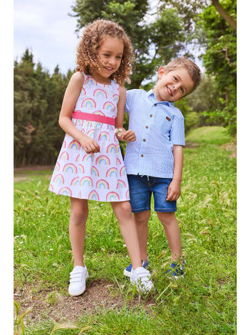 Blue Seven Kleid in Weiß/ Bunt