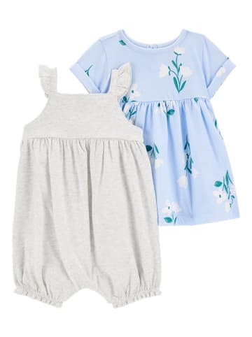 carter's 2tlg. Outfit in Grau/ Hellblau