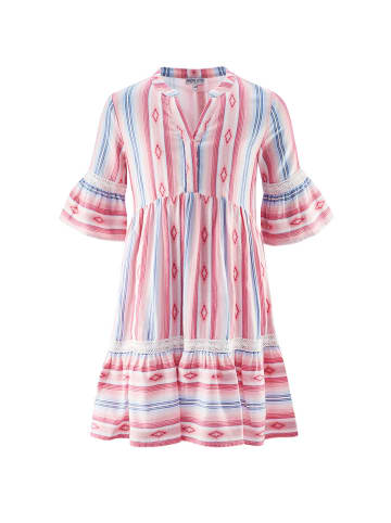 happy girls by Eisend Jurk lichtroze/wit/blauw