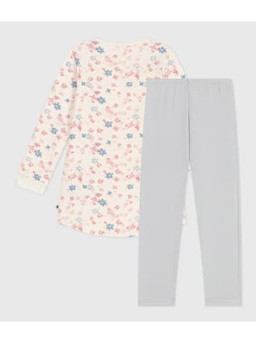 PETIT BATEAU 2tlg. Outfit in Creme/ Grau