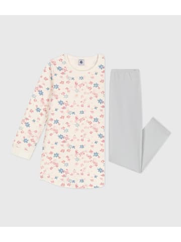 PETIT BATEAU 2-delige outfit crème/grijs