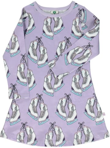Småfolk Kleid in Lila/ Weiß