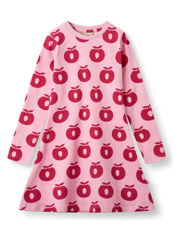 Småfolk Kleid "Äpfel" in Rosa