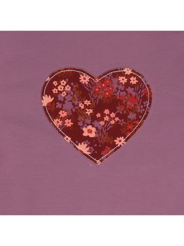 Walkiddy Sweatkleid in Lila/ Rot