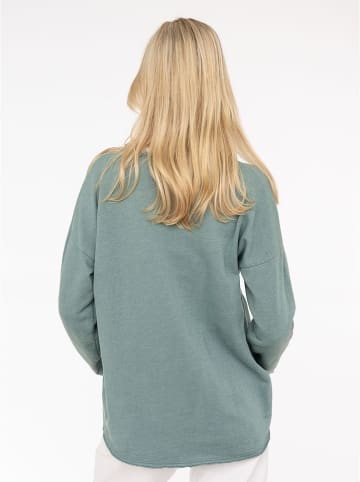 Zwillingsherz Pullover "Positive Mind" in Grün