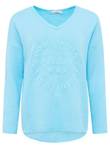 Zwillingsherz Trui "Positive Mind" turquoise