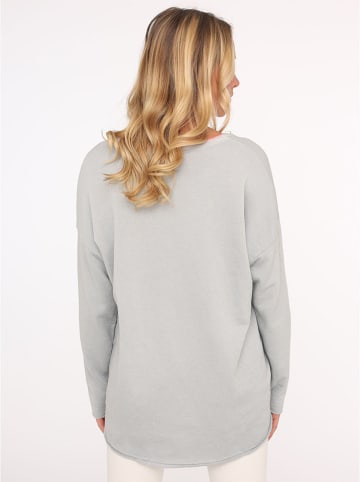 Zwillingsherz Pullover "Positive Mind" in Grau