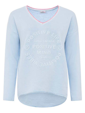 Zwillingsherz Sweatshirt in Hellblau