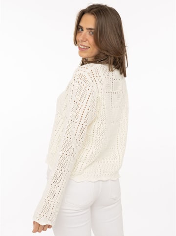 Zwillingsherz Sweter w kolorze kremowym