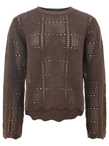 Zwillingsherz Trui bruin